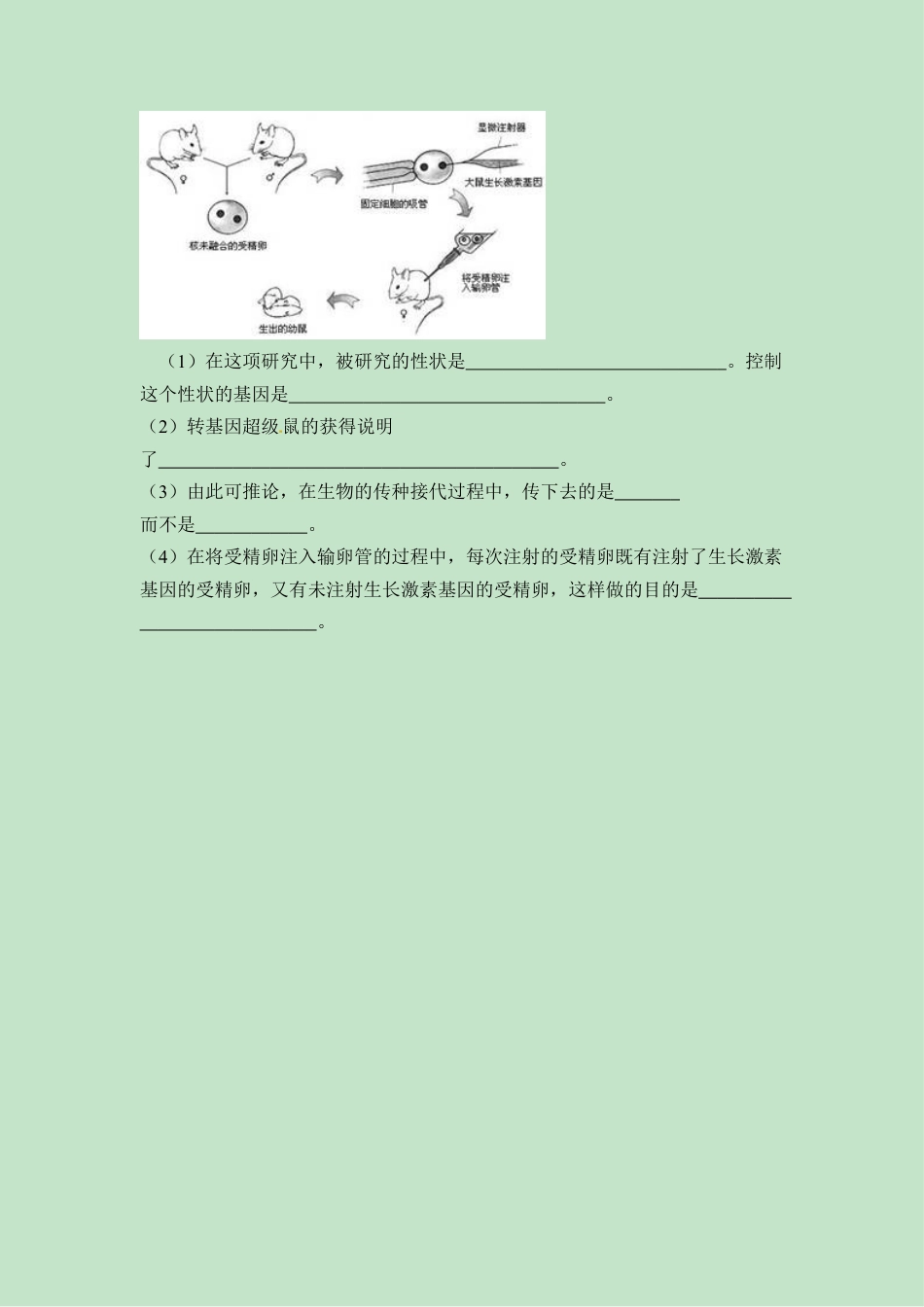 《基因控制生物的性状》同步练习-人教生物八年级下.docx_第2页