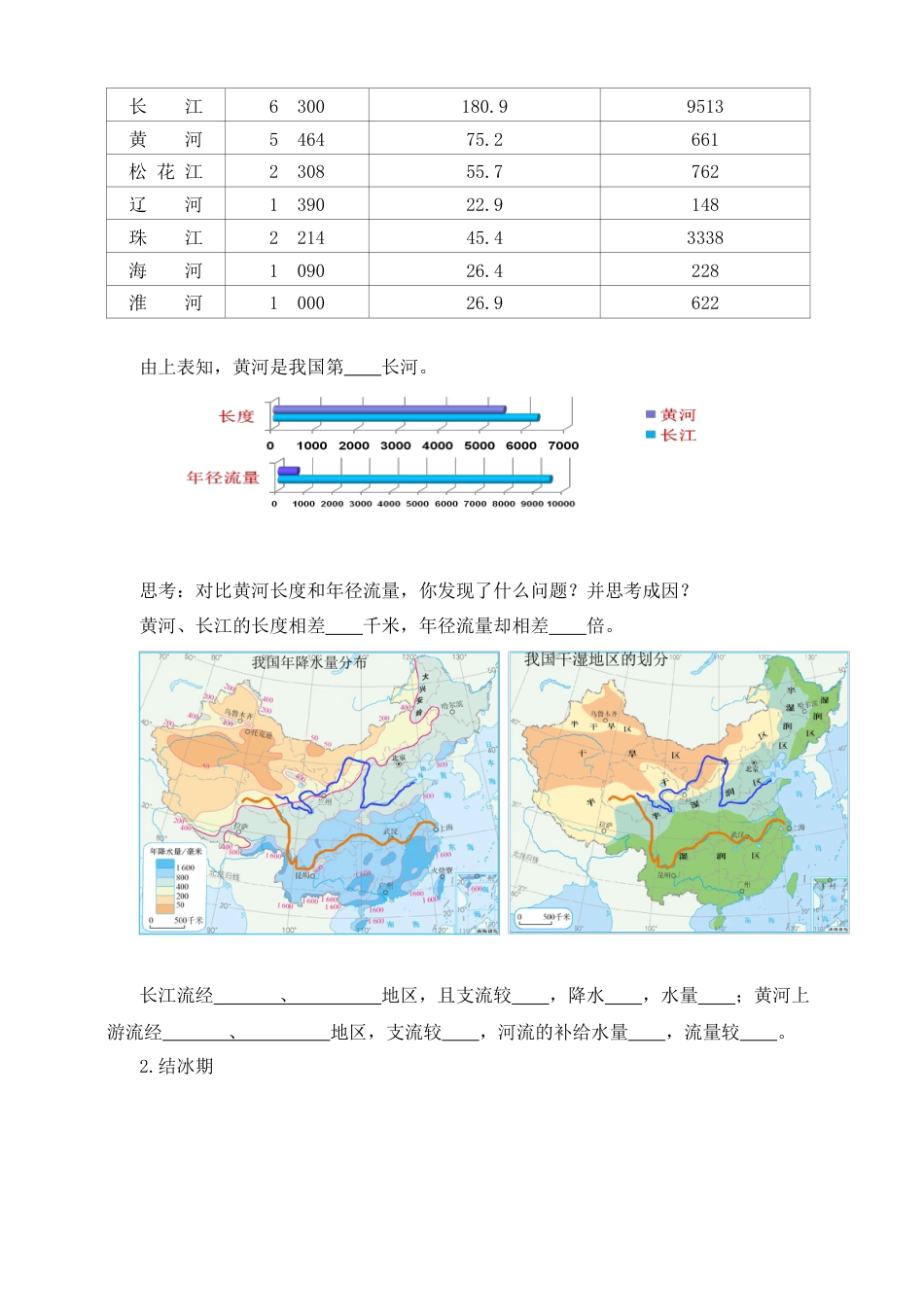 人教版地理八年级上册-《河流》导学案（第3课时）-学生版.docx_第2页