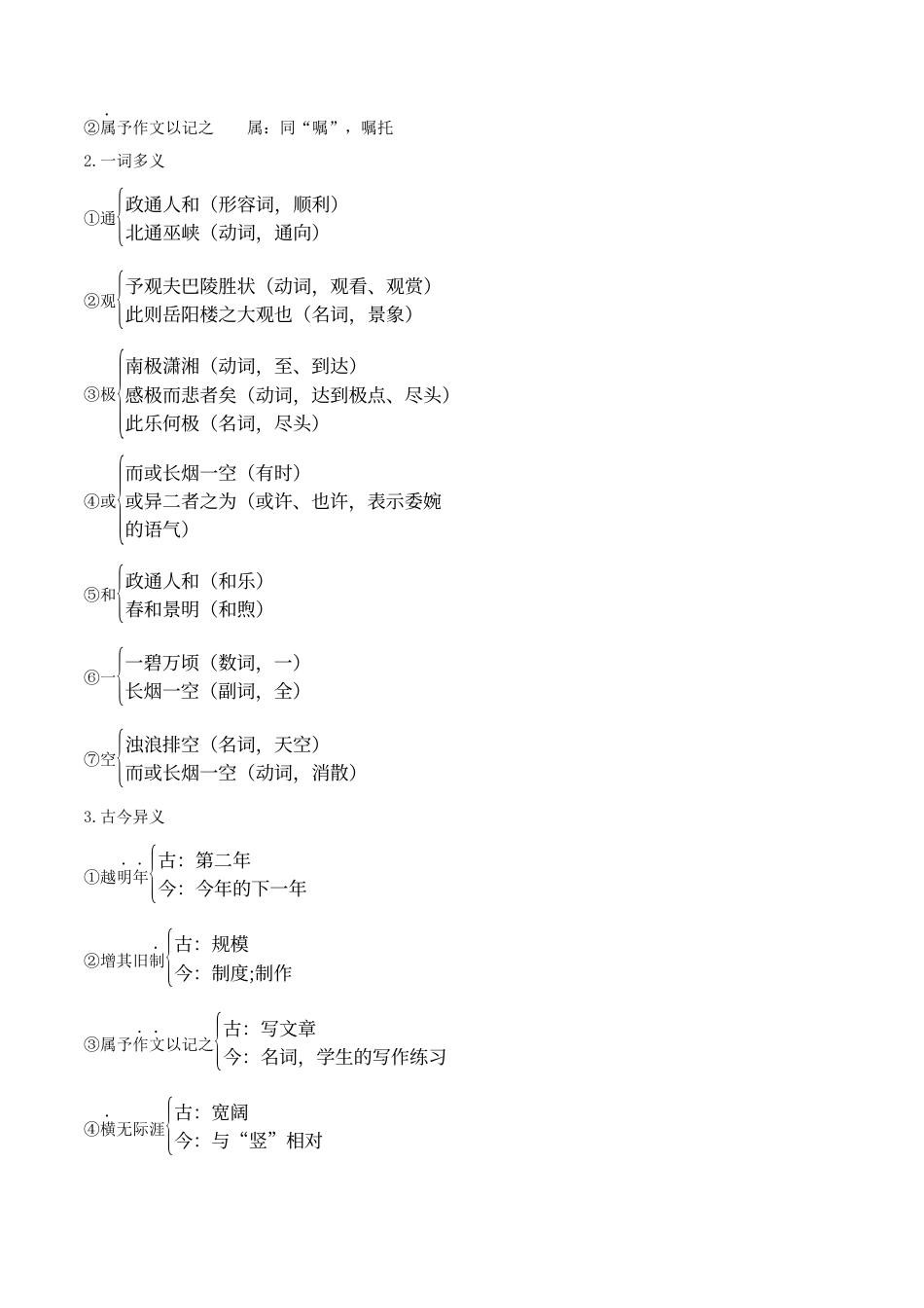 第三单元速记清单-九年级语文上册（统编版）.docx_第2页