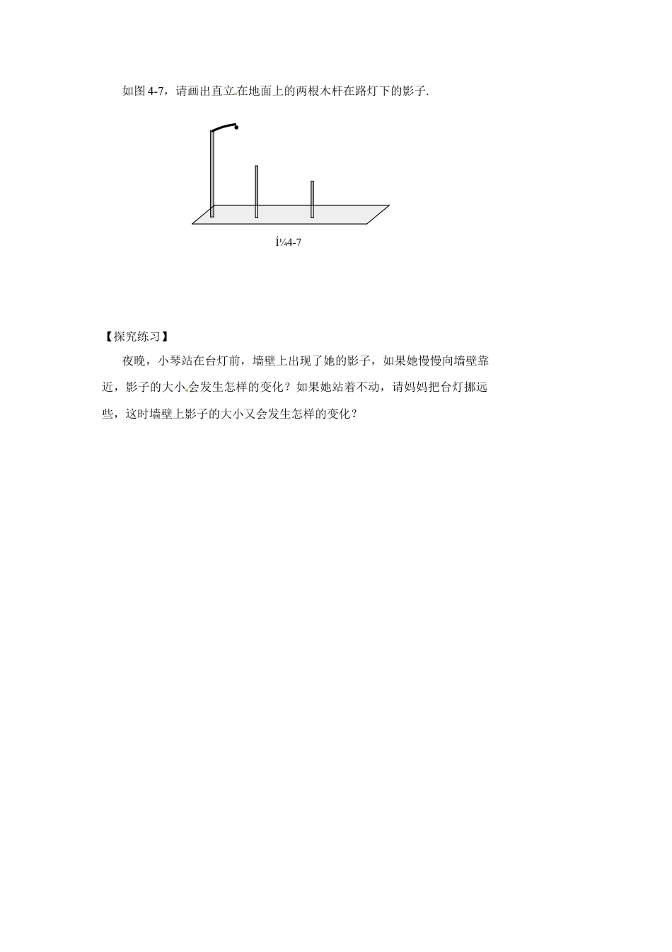 北师大版初中数学九上同步练习-5.1 第1课时  投影的概念与中心投影.docx_第2页
