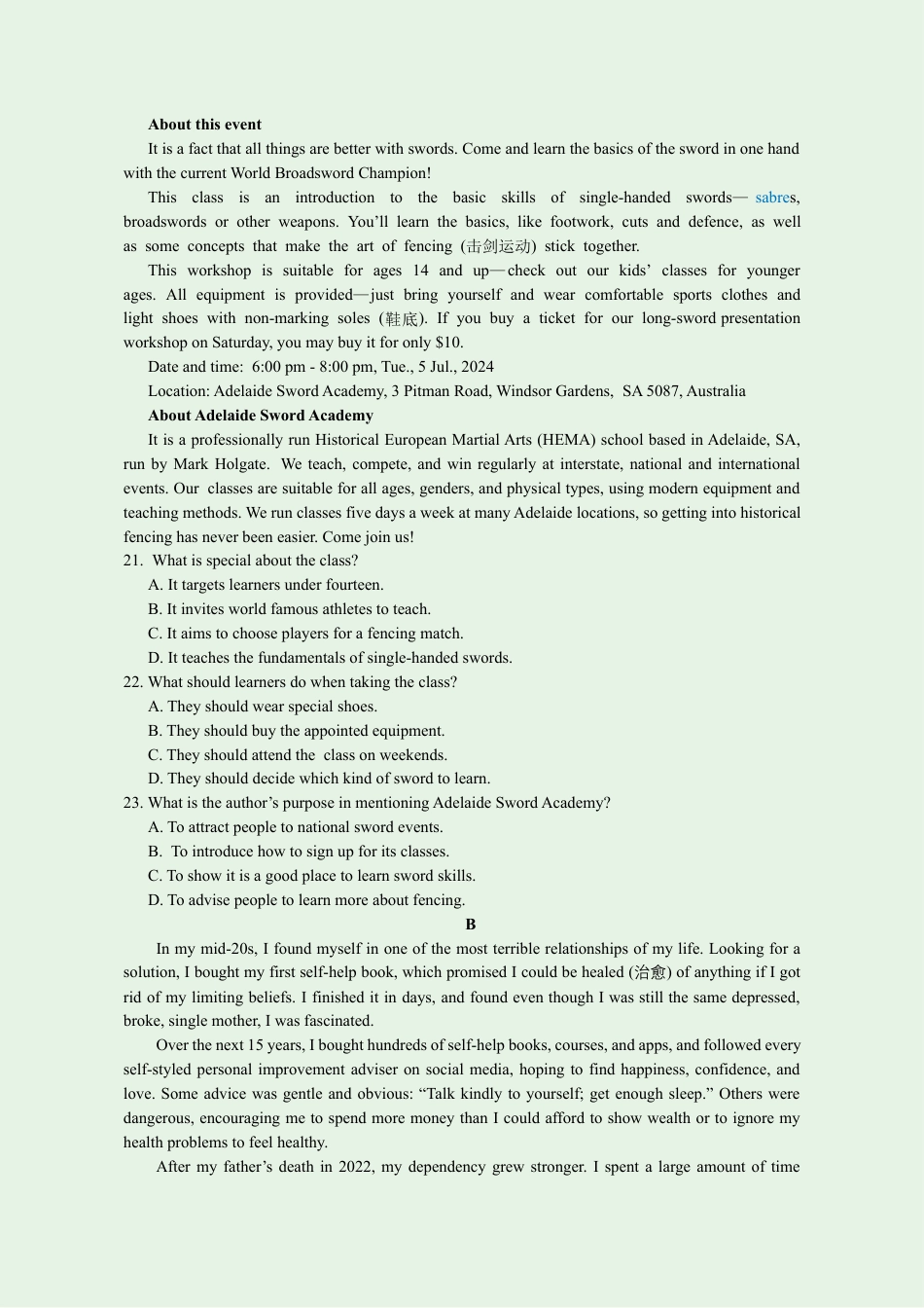 南京市2024-2025学年第二学期六校联合体2月联合调研高三英语试题 写作思路 评标 听力原文2025.02.11-1.docx_第3页