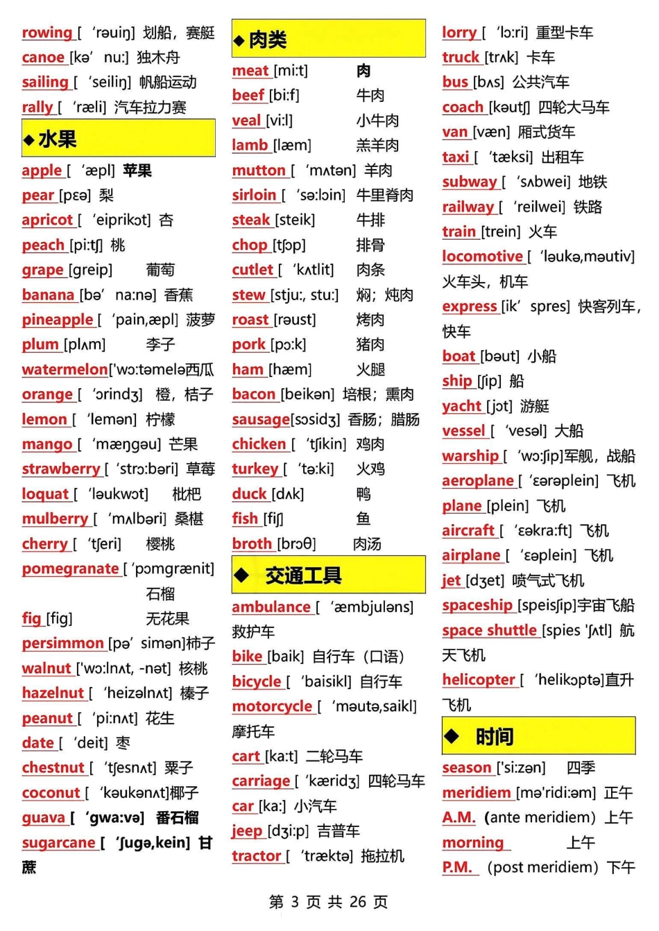 2025年秋15天背完初中英语3500词.pdf_第3页