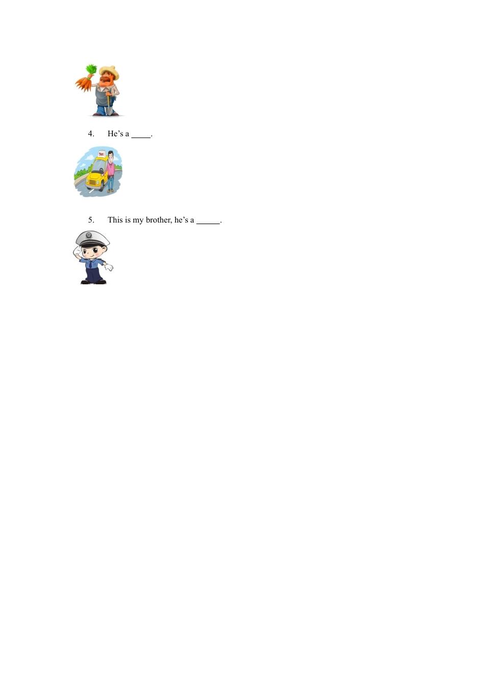 外研版英语三年级上Unit 2 He's a doctor 习题.doc_第2页