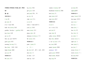 外研小学英语三起点3上 单词(带音标).docx