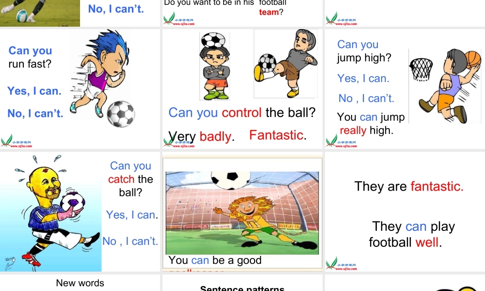 外研版小学英语课件-6Unit 1 You can play football well (4).ppt