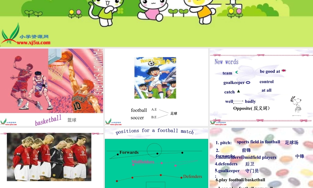 外研版小学英语课件-6Unit 1 You can play football well (5).ppt