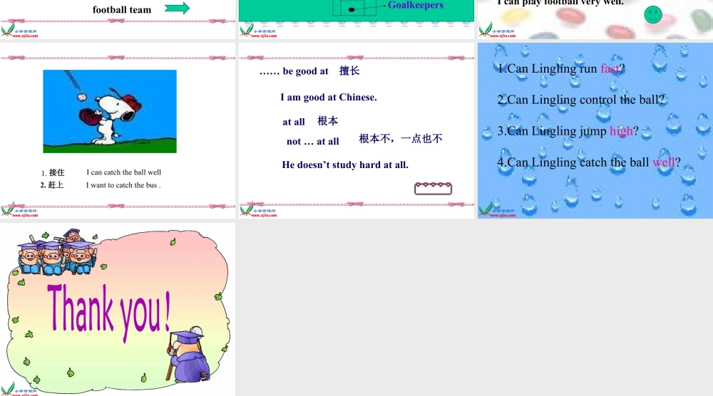 外研版小学英语课件-6Unit 1 You can play football well (5).ppt