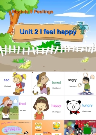 外研版小学英语课件-9Unit 2 I feel happy..ppt