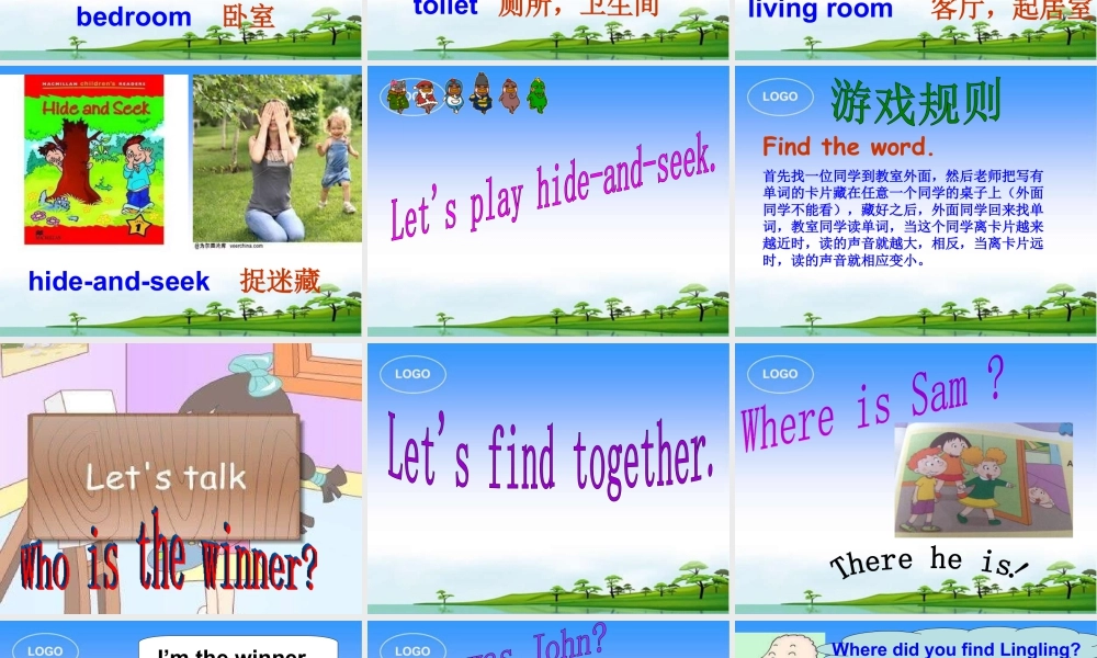 外研版小学英语课件-10Unit 1 He was in the kitchen.ppt