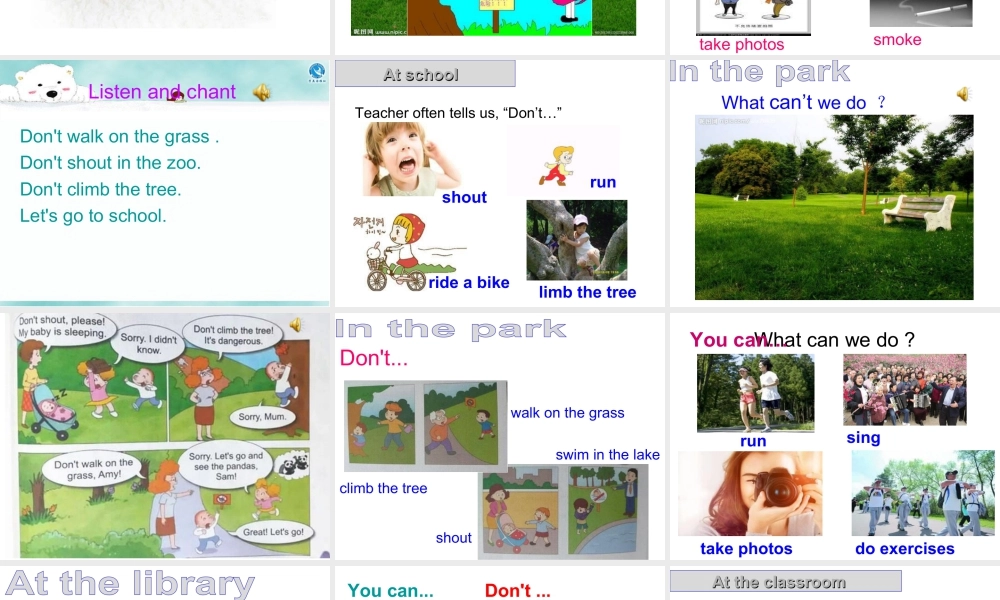 外研版小学英语课件-10Unit 2 Don't shout,please!.ppt