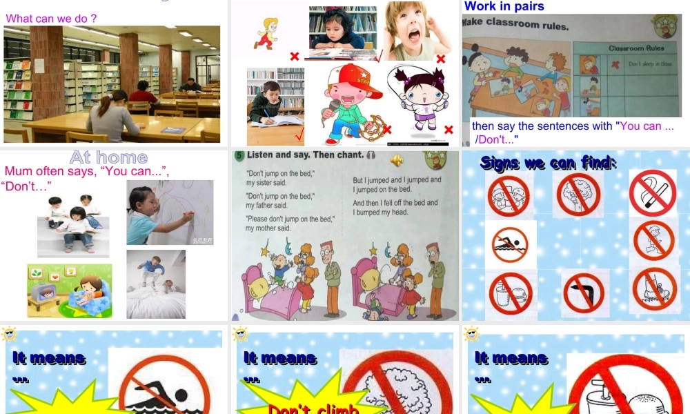 外研版小学英语课件-10Unit 2 Don't shout,please!.ppt