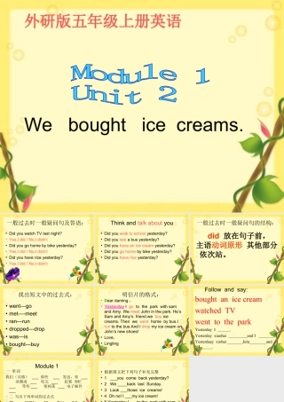 外研版小学英语课件-M1U2.ppt
