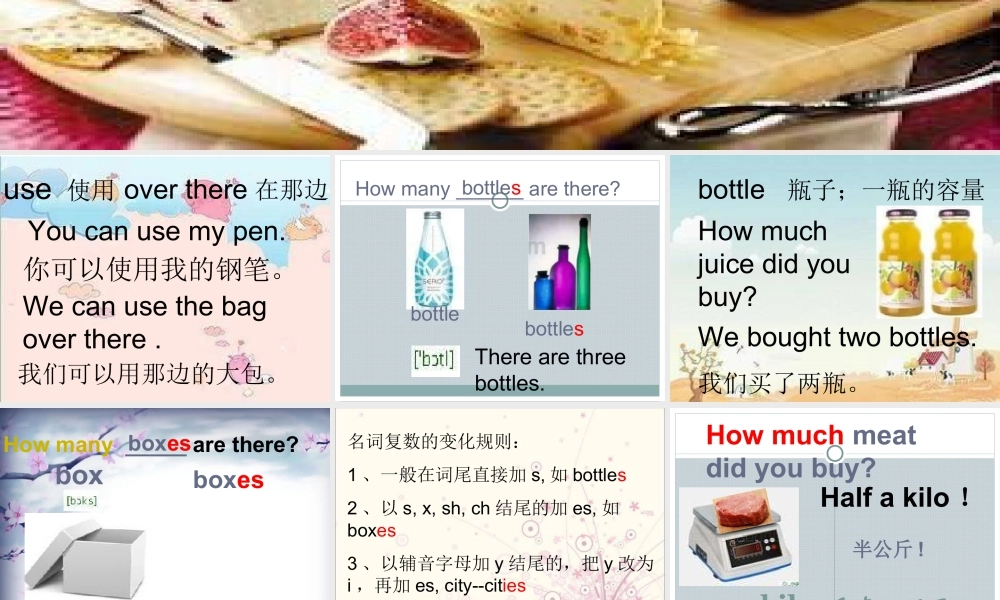 外研版小学英语课件-M2U2 How much cheese did you buy？课件.ppt