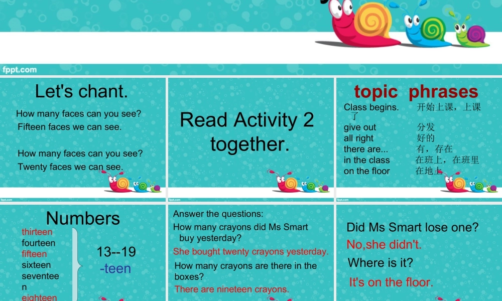 外研版小学英语课件-M5U1 There are only nineteen crayons.课件.ppt