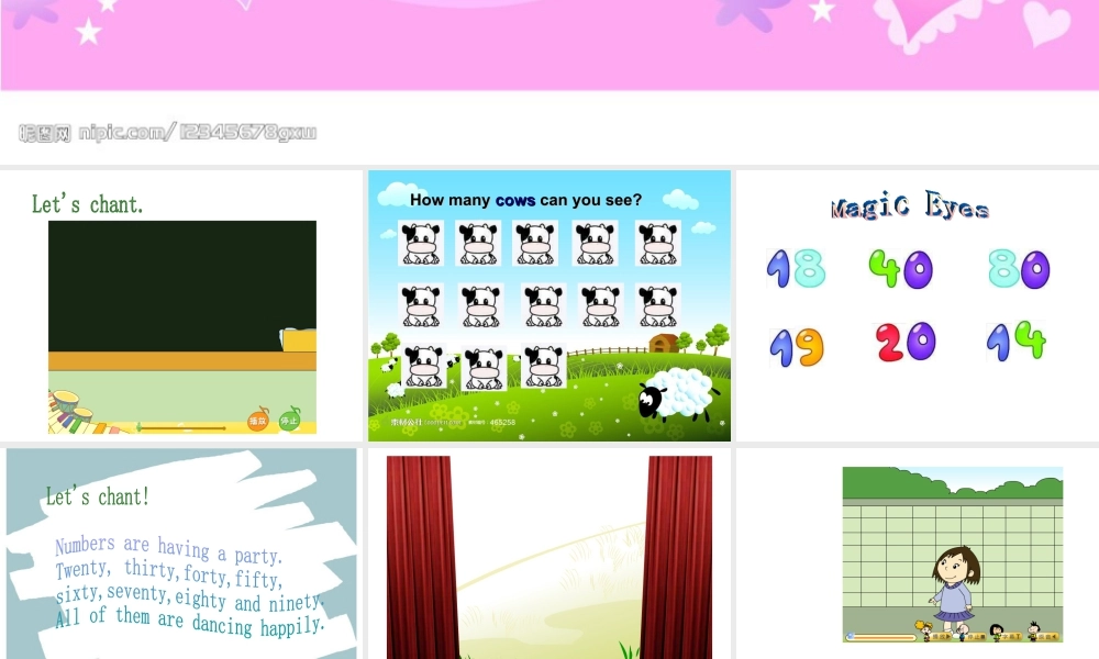 外研版小学英语课件-M5U2 There are forty.ppt