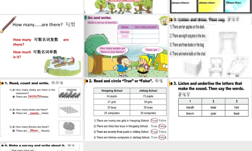 外研版小学英语课件-M5U2 There are forty.pptx
