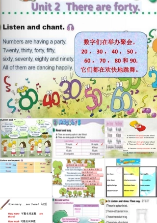 外研版小学英语课件-M5U2 There are forty.pptx