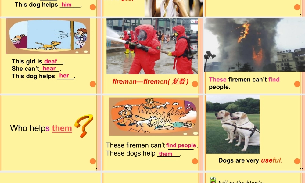 外研版小学英语课件-M7U1  He can't see.ppt