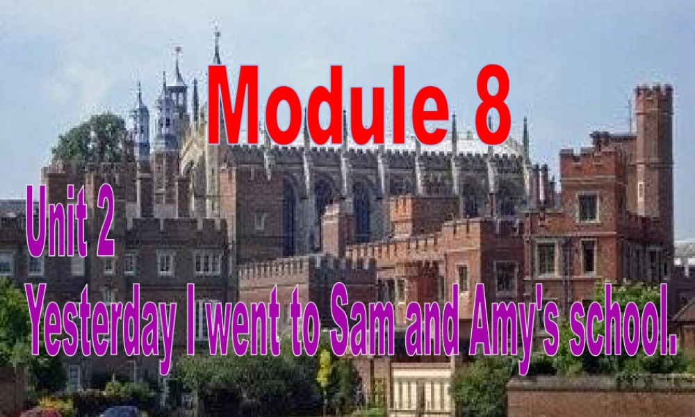 外研版小学英语课件-M8U2.ppt