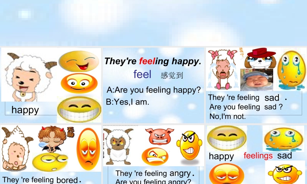 外研版小学英语课件-M9U1 Are you feeling bored？  课件.ppt