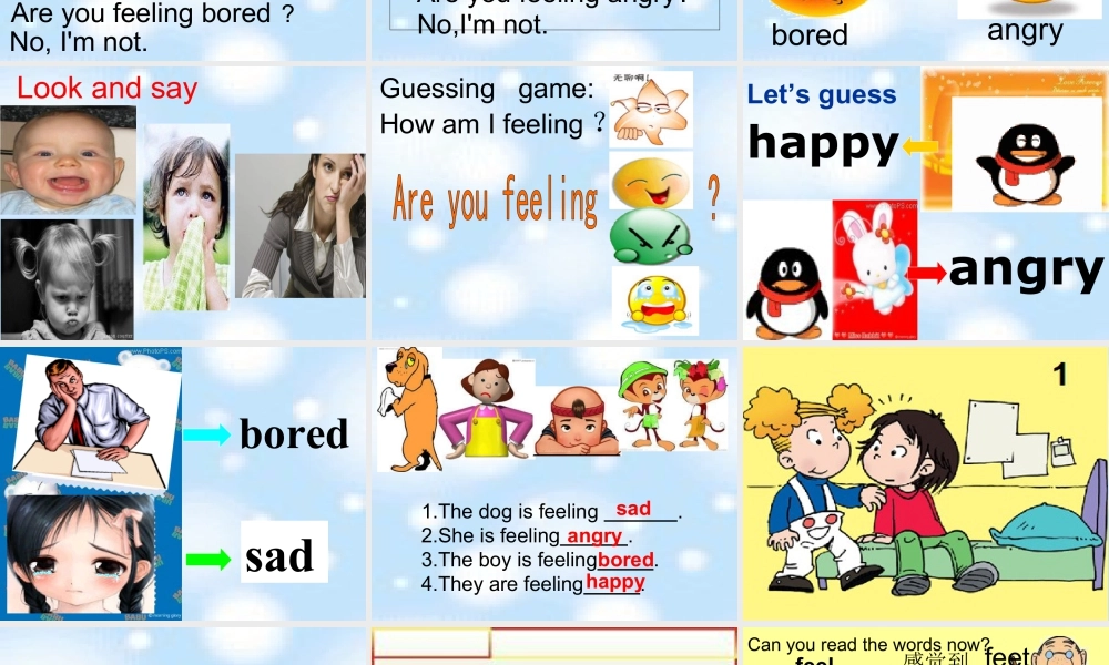 外研版小学英语课件-M9U1 Are you feeling bored？  课件.ppt