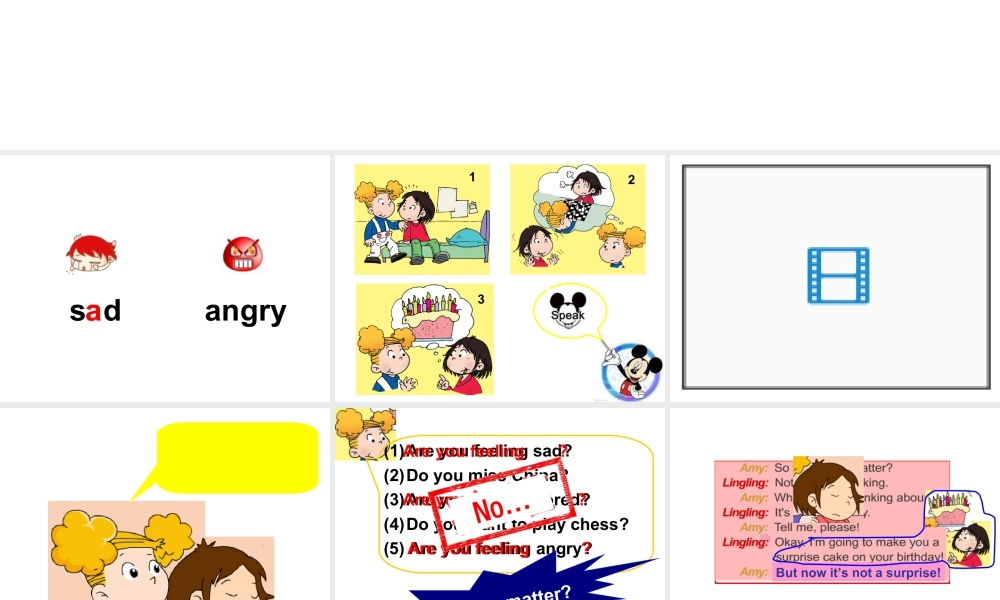 外研版小学英语课件-M9U1Are you feeling bored？.ppt