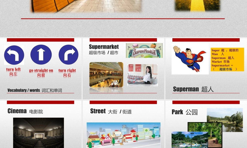 外研版小学英语课件-Module 1 Unit 1 Go straight on 课件.ppt