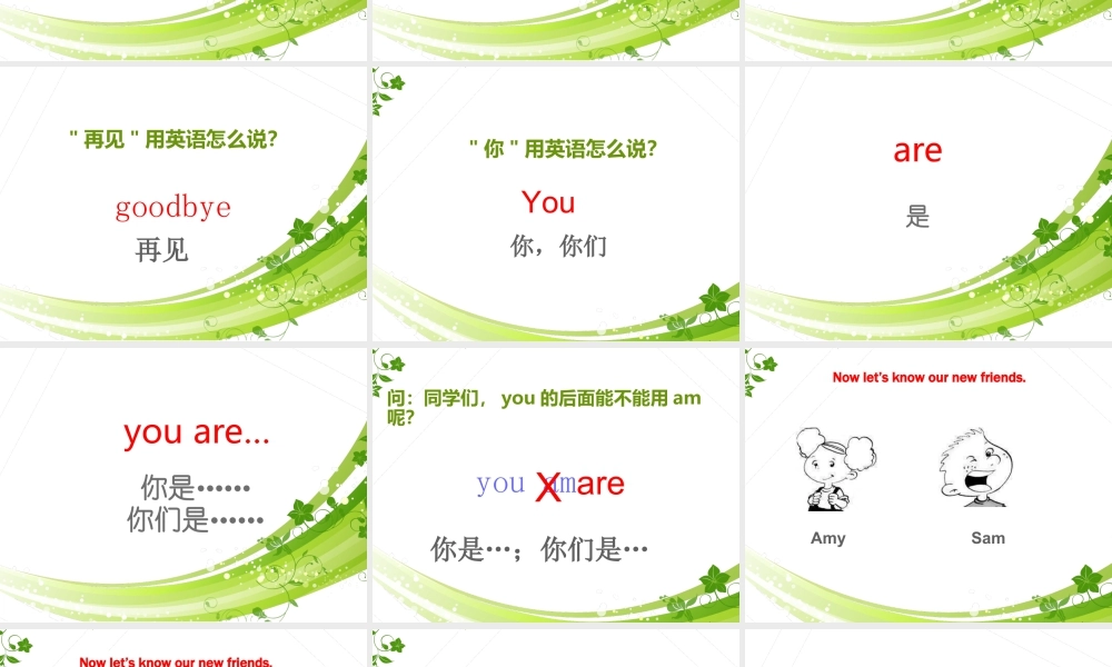 外研版小学英语课件-Module 1 Unit 1 I am Sam 课件.ppt