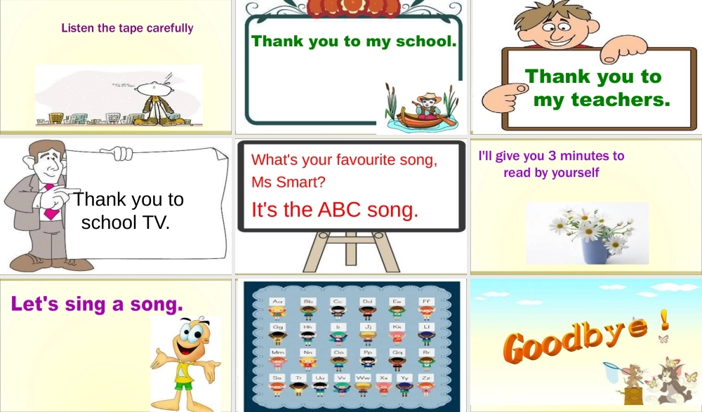 外研版小学英语课件-Module 1 Unit 1 It's the ABC song 课件2.ppt