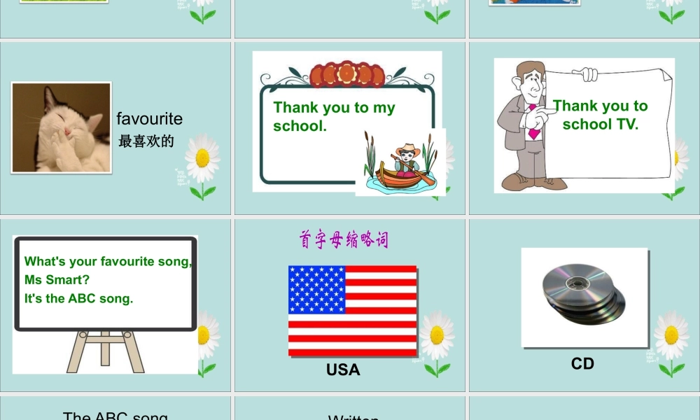 外研版小学英语课件-Module 1 Unit 1 It's the ABC song 课件3.ppt