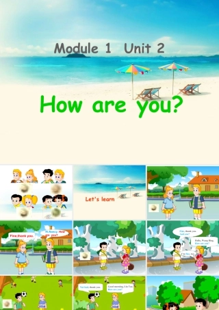 外研版小学英语课件-Module 1 Unit 2 How are you 课件.ppt