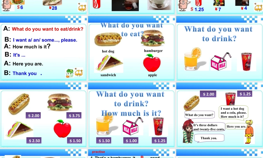 外研版小学英语课件-Module 1 Unit 2 What do you want to eat 课件1.ppt