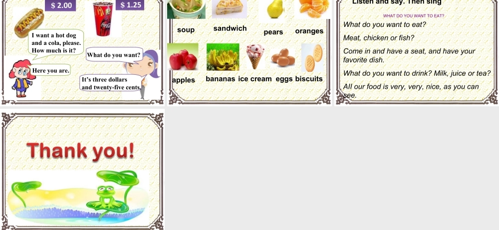 外研版小学英语课件-Module 1 Unit 2 What do you want to eat 课件2.ppt