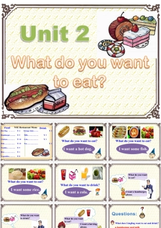 外研版小学英语课件-Module 1 Unit 2 What do you want to eat 课件2.ppt
