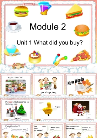 外研版小学英语课件-Module 2 Unit 1 What did you buy 课件.ppt