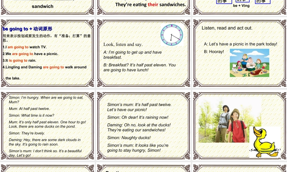 外研版小学英语课件-Module 2 Unit 1 When are we going to eat 课件2.ppt