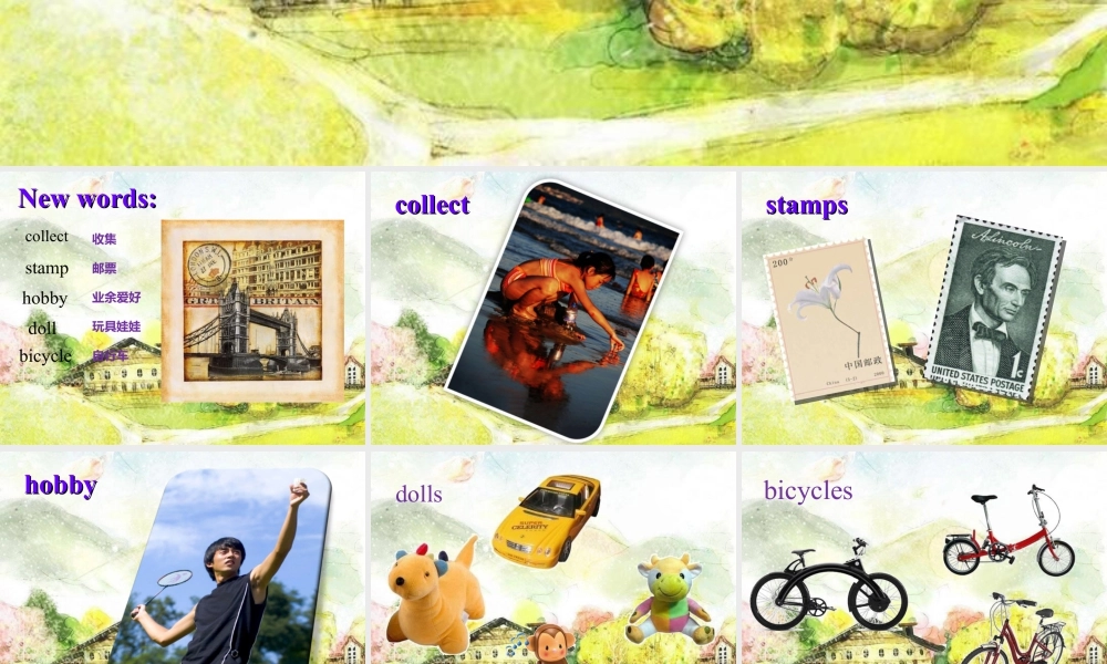 外研版小学英语课件-Module 3 Unit 1 Collecting stamps is my hobby.ppt