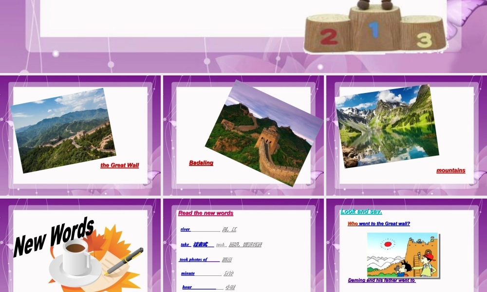 外研版小学英语课件-Module 3 Unit 2 Daming took a photo of his father 课件.ppt