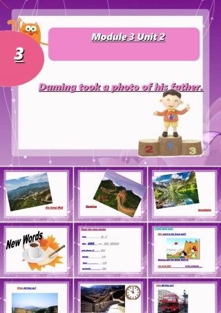 外研版小学英语课件-Module 3 Unit 2 Daming took a photo of his father 课件.ppt