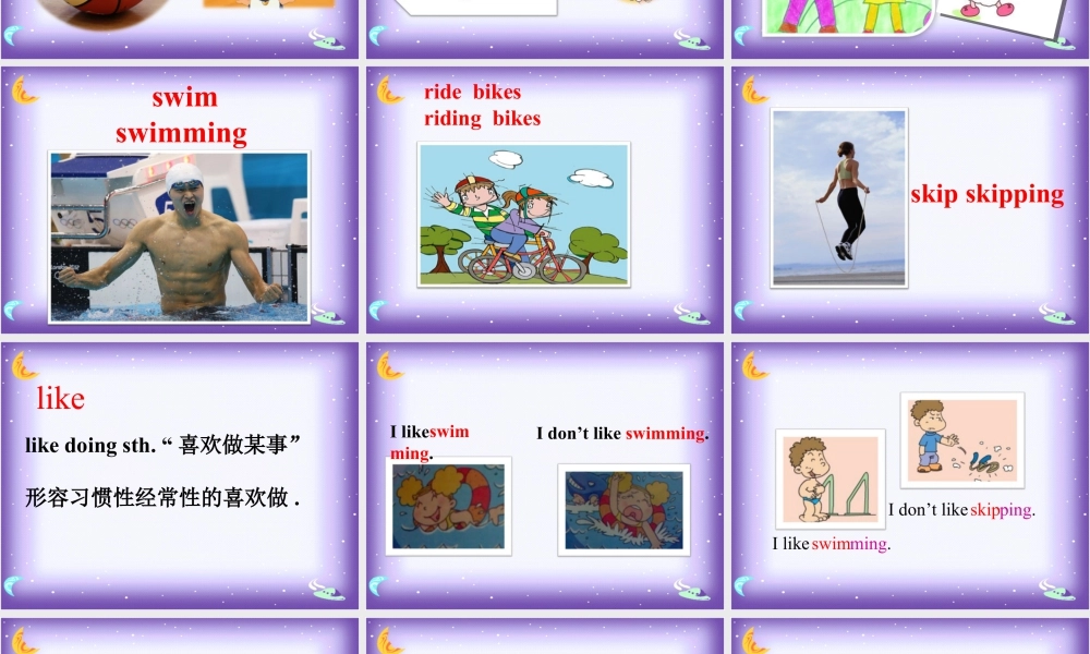 外研版小学英语课件-Module 3 Unit 2 I don't like riding my bike 课件3.ppt