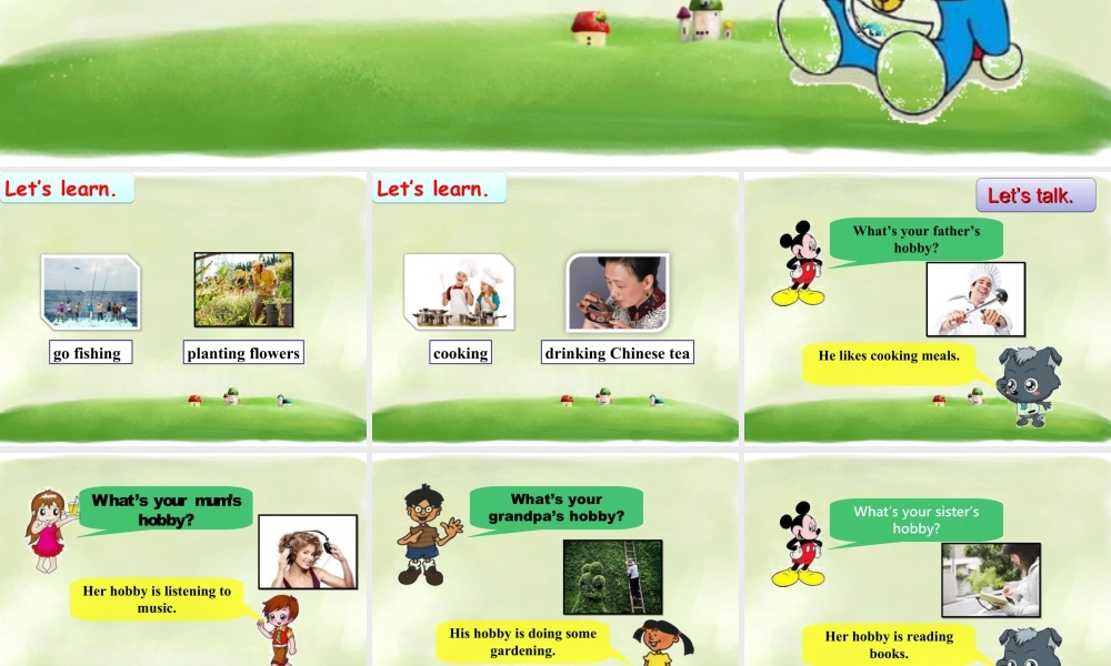 外研版小学英语课件-Module 3 Unit 2 I don't like riding my bike--What's your hobby.ppt