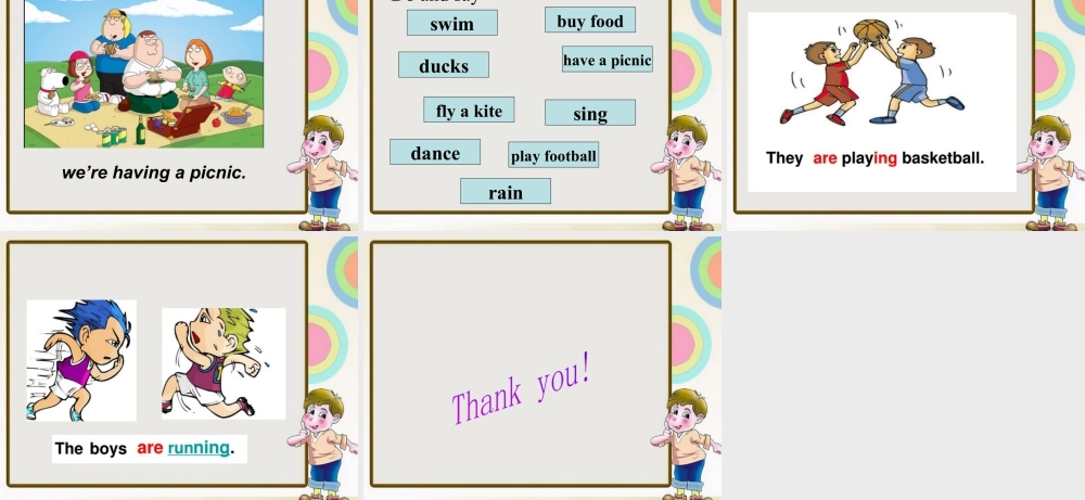 外研版小学英语课件-Module 3 Unit 2 The cows are drinking water. 课件2.ppt