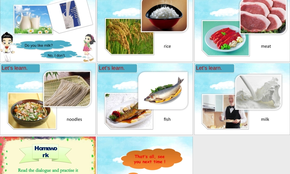 外研版小学英语课件-Module 4 Unit 1 Do you like meat 课件3.ppt