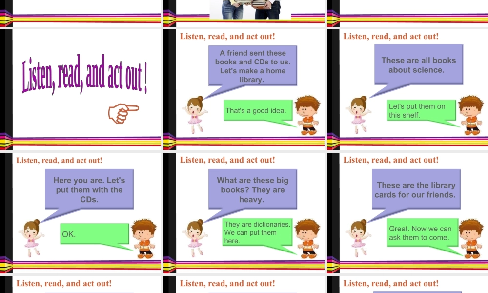 外研版小学英语课件-Module 4 Unit 1 Let's make a home library 课件2.ppt