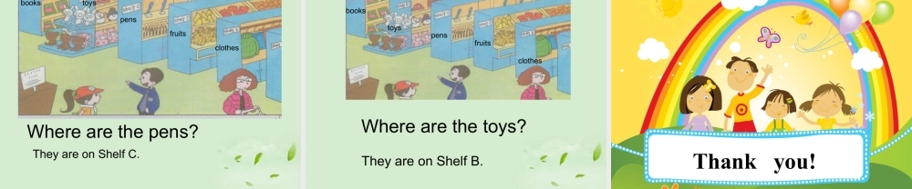 外研版小学英语课件-Module 4 Unit 1 Let's make a home library--关于where are句型操练.ppt