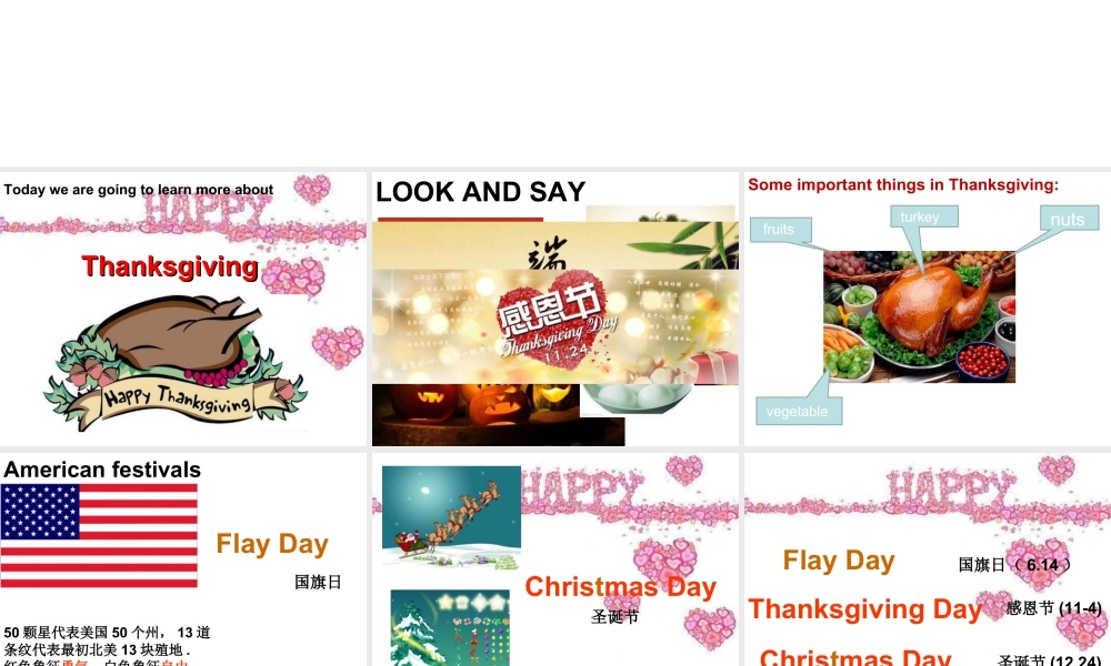 外研版小学英语课件-Module 4 Unit 1 Thangksgiving is my favourite festival. 课件.ppt