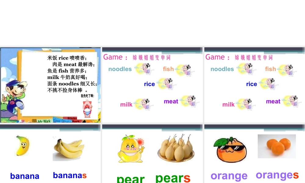 外研版小学英语课件-Module 4 Unit 2 Does Lingling like oranges 课件1.ppt