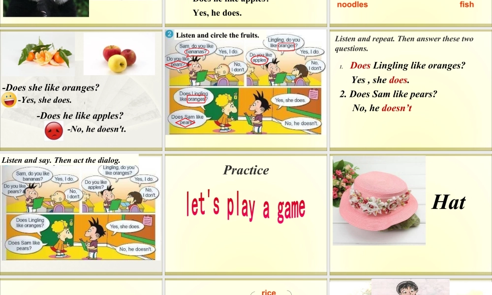 外研版小学英语课件-Module 4Unit 1 Do you like meat课件2.ppt