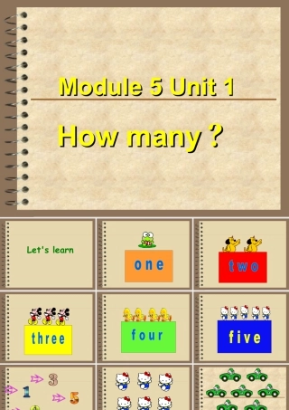 外研版小学英语课件-Module 5 Unit 1 How many 课件.ppt