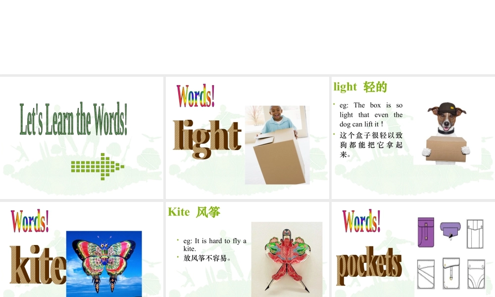 外研版小学英语课件-Module 5 Unit 1 It is big and light 课件1.ppt